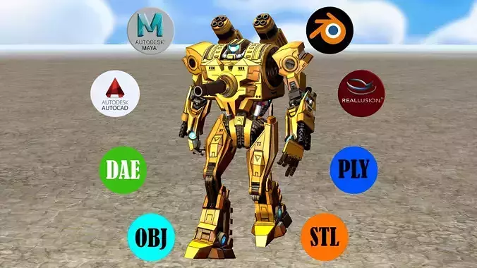 BATTLE ROBOT with Animation