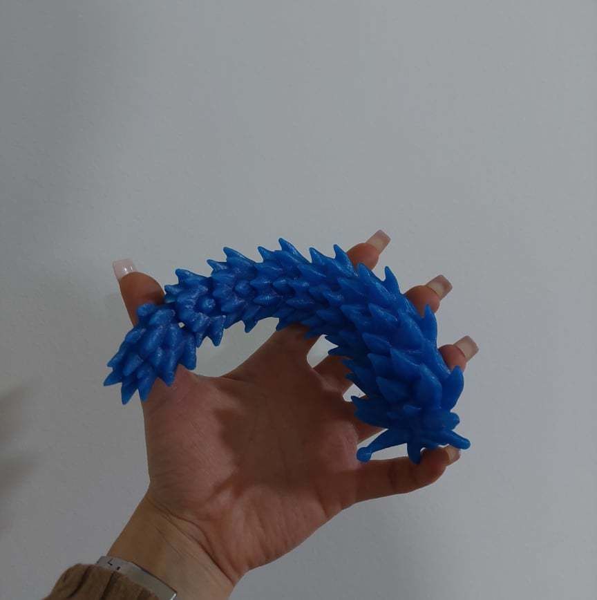 Articulated Flexy Print in place Sea Slug 3D print model_6