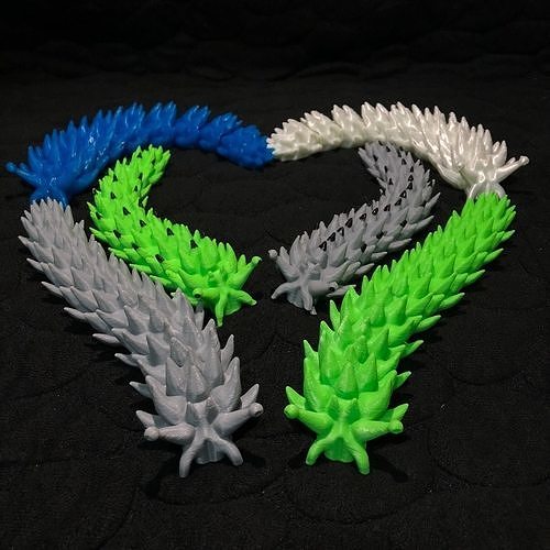 Articulated Flexy Print in place Sea Slug 3D print model