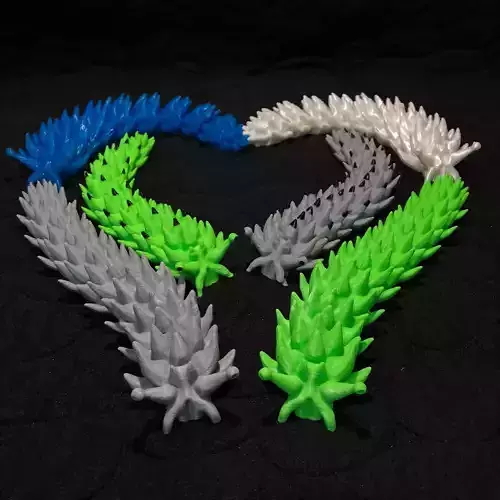 Articulated Flexy Print in place Sea Slug 3D print model