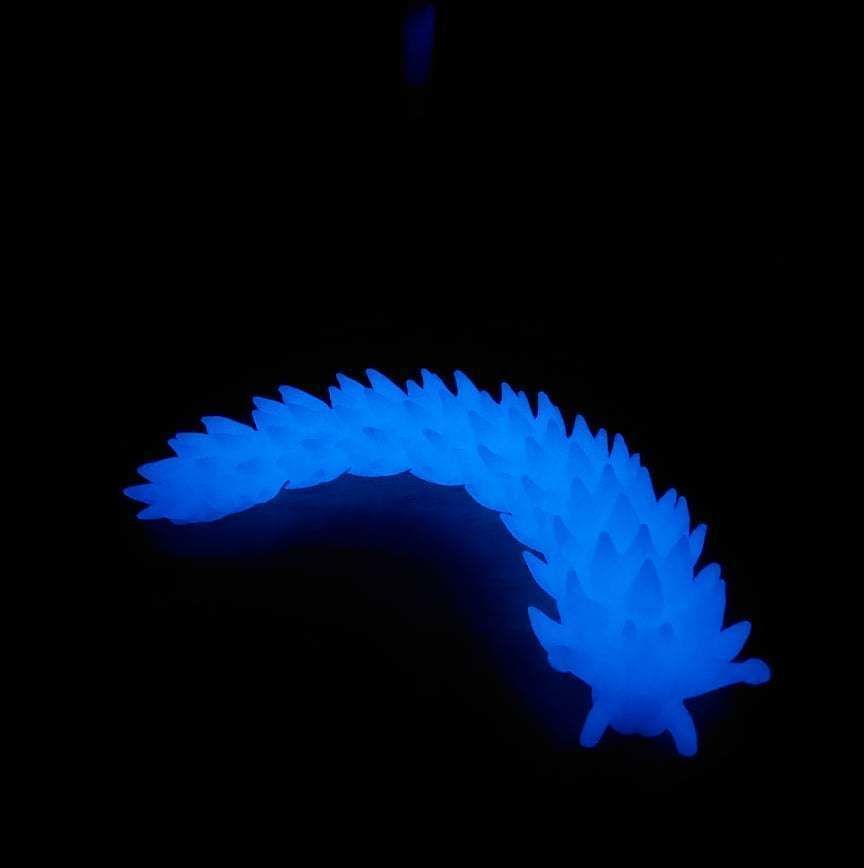Articulated Flexy Print in place Sea Slug 3D print model_4