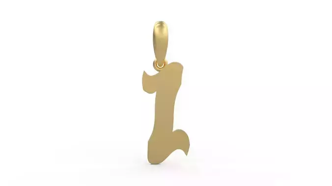 Initial Letters Pendant SomeWhereInSpace Z