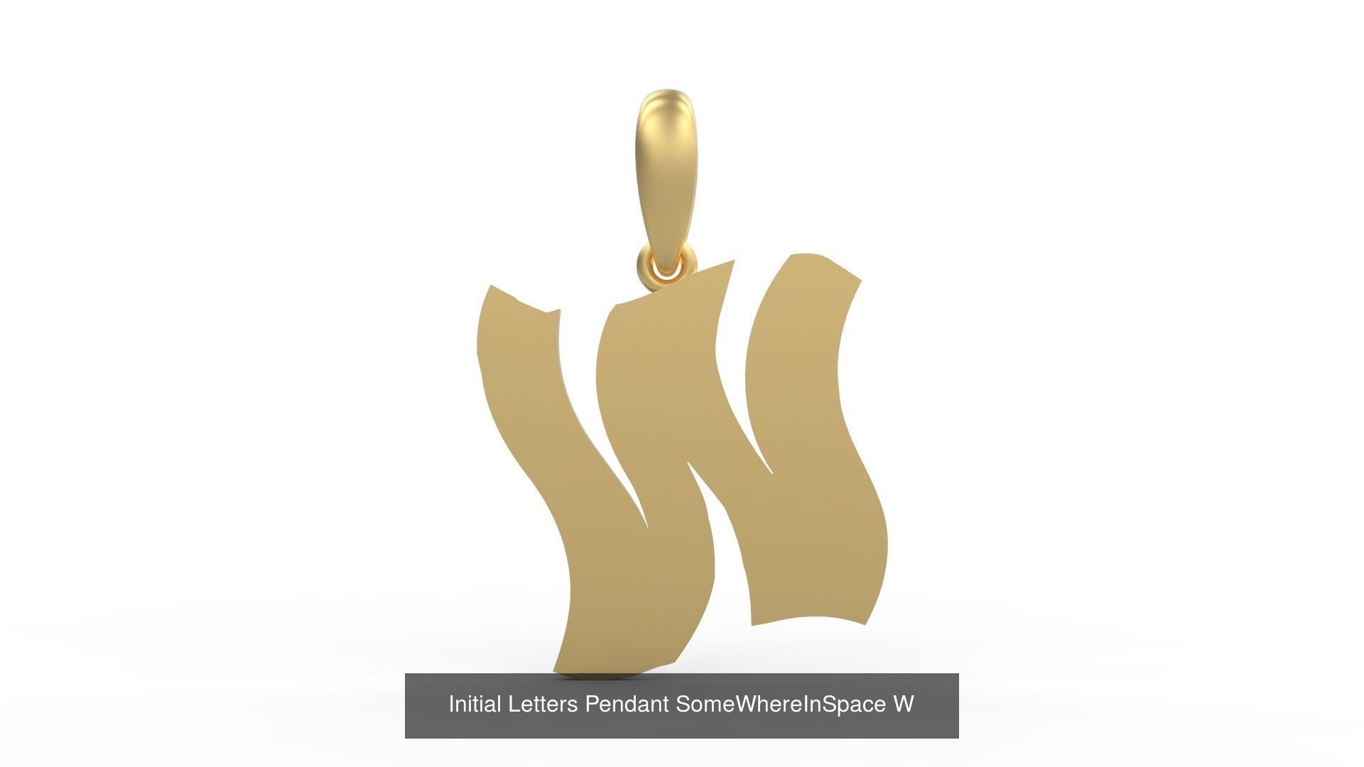 Initial Letters Pendant Alphabets SomeWhereInSpace 3D Model Collection_25