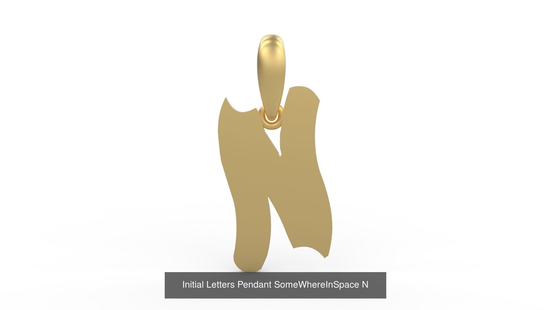 Initial Letters Pendant Alphabets SomeWhereInSpace 3D Model Collection_16
