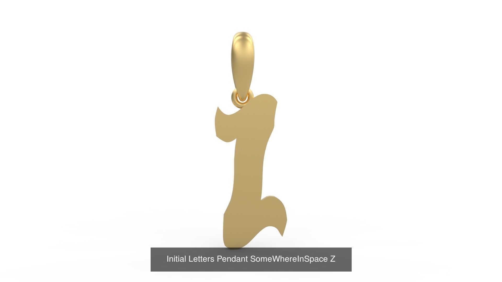 Initial Letters Pendant Alphabets SomeWhereInSpace 3D Model Collection_28