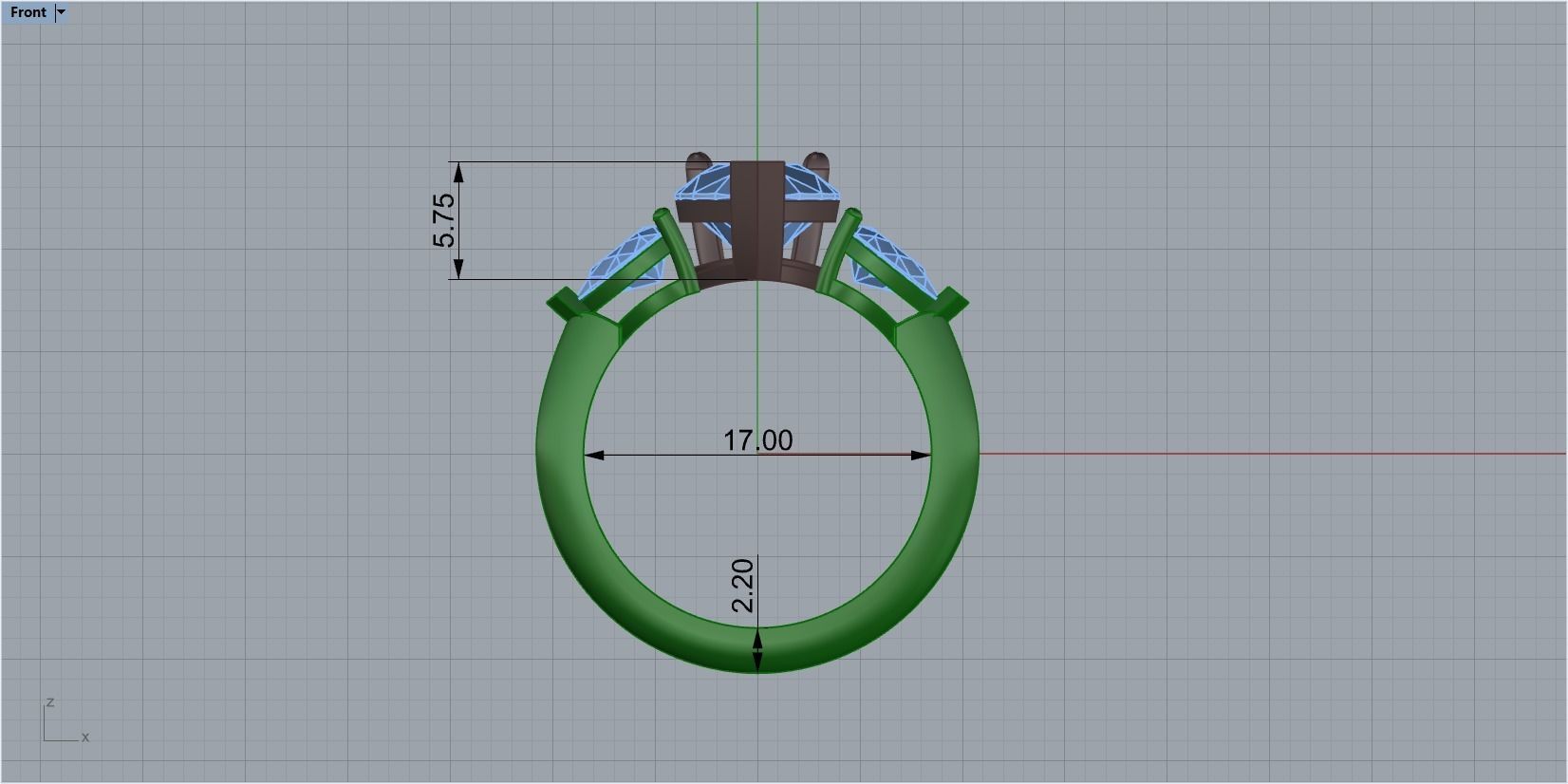 graff ring 3D print model_1