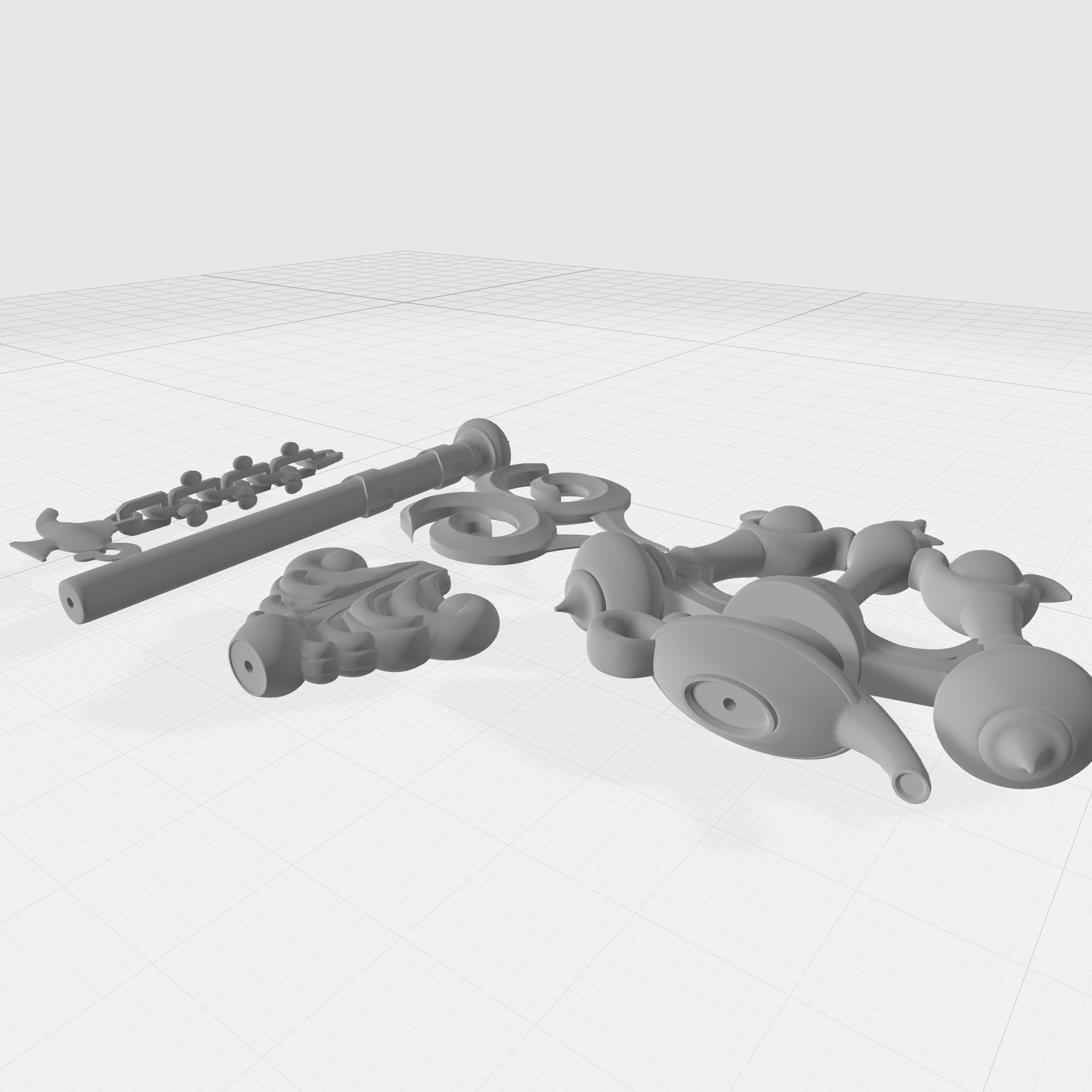 STL File for 3D Printing Wishing Lamp Keyblade 3D print model_4