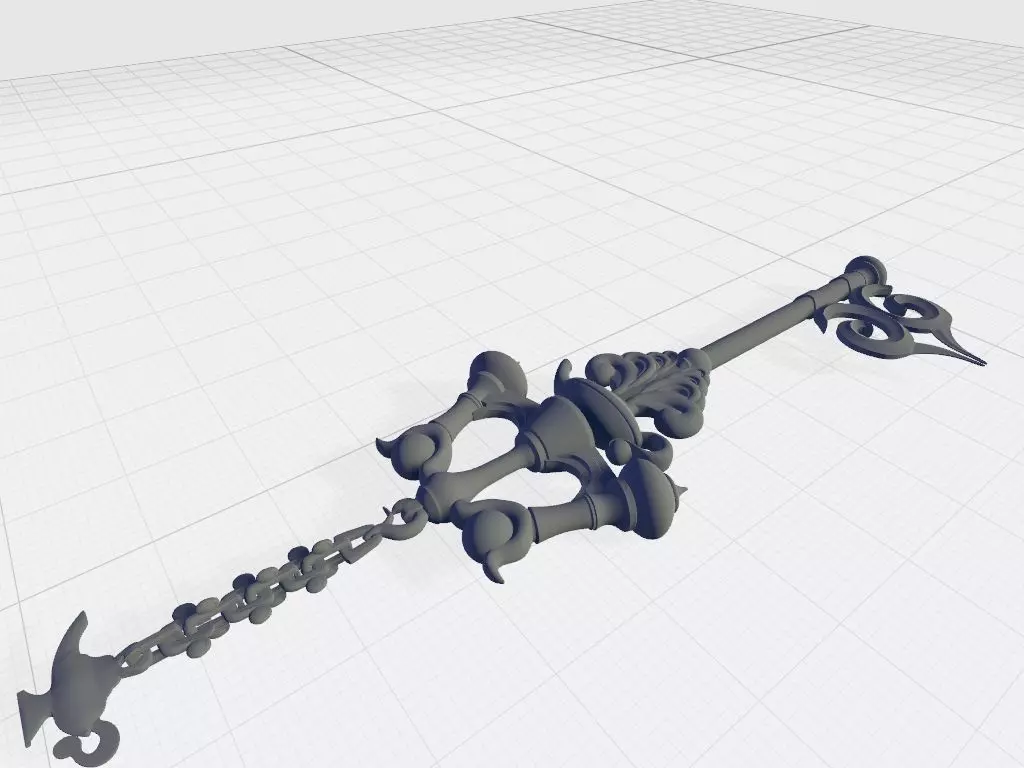STL File for 3D Printing Wishing Lamp Keyblade 3D print model_0