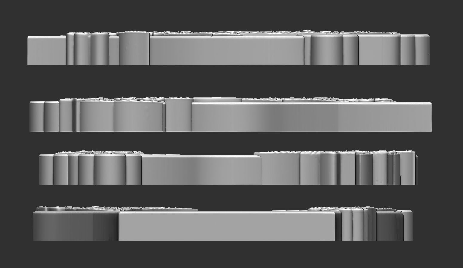 Memorial Tombstone with Cross 3D print model_5