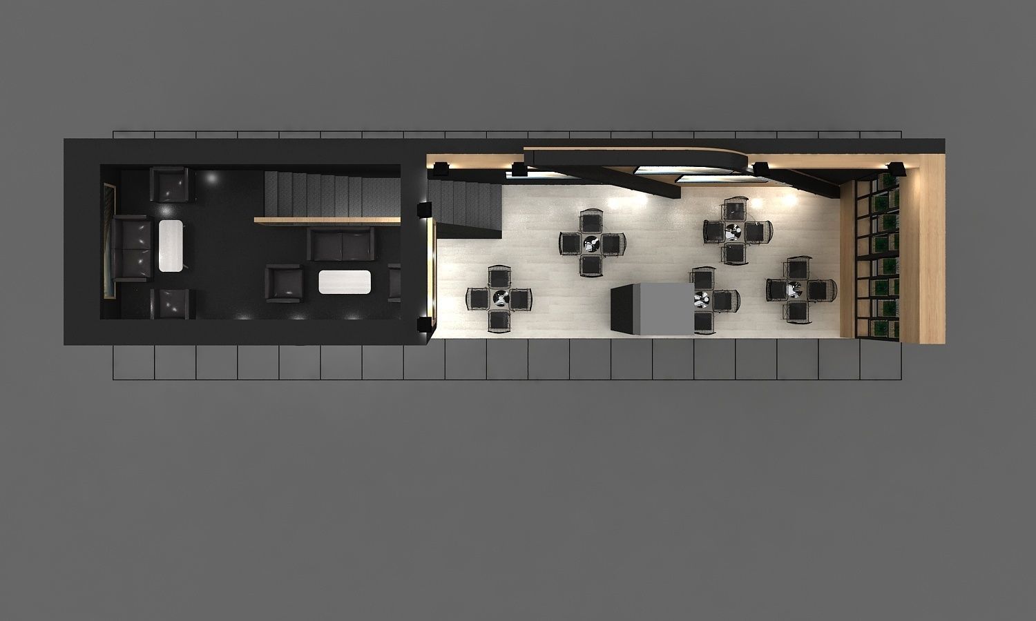 Exhibition Stall Size 17 m x 4 m  Height 500 cm 3D model_5
