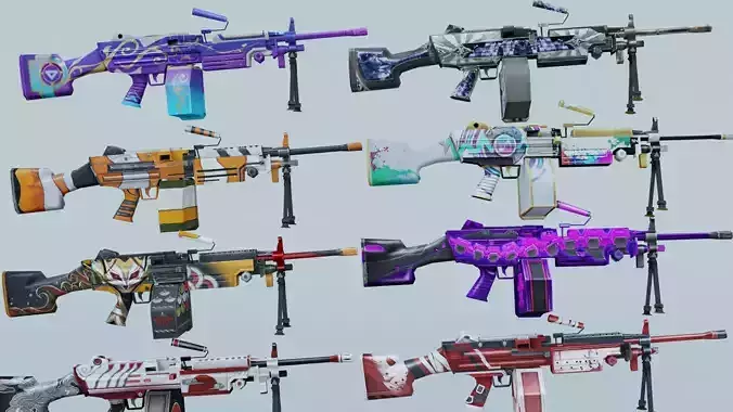 M249 Rifle Game Weapon 8x