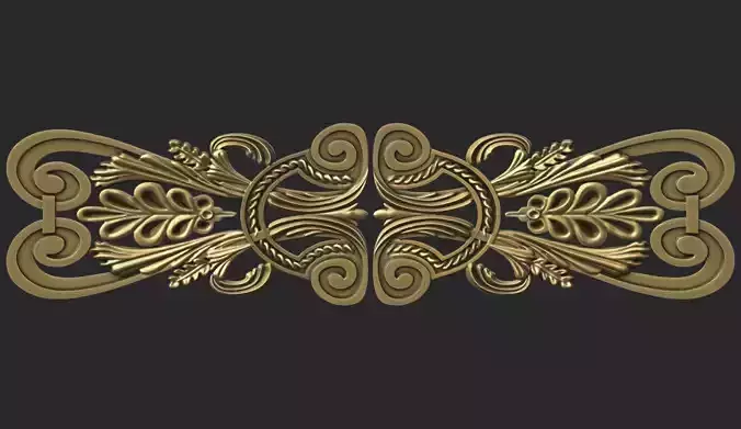 Carved decor onlay 3D print model