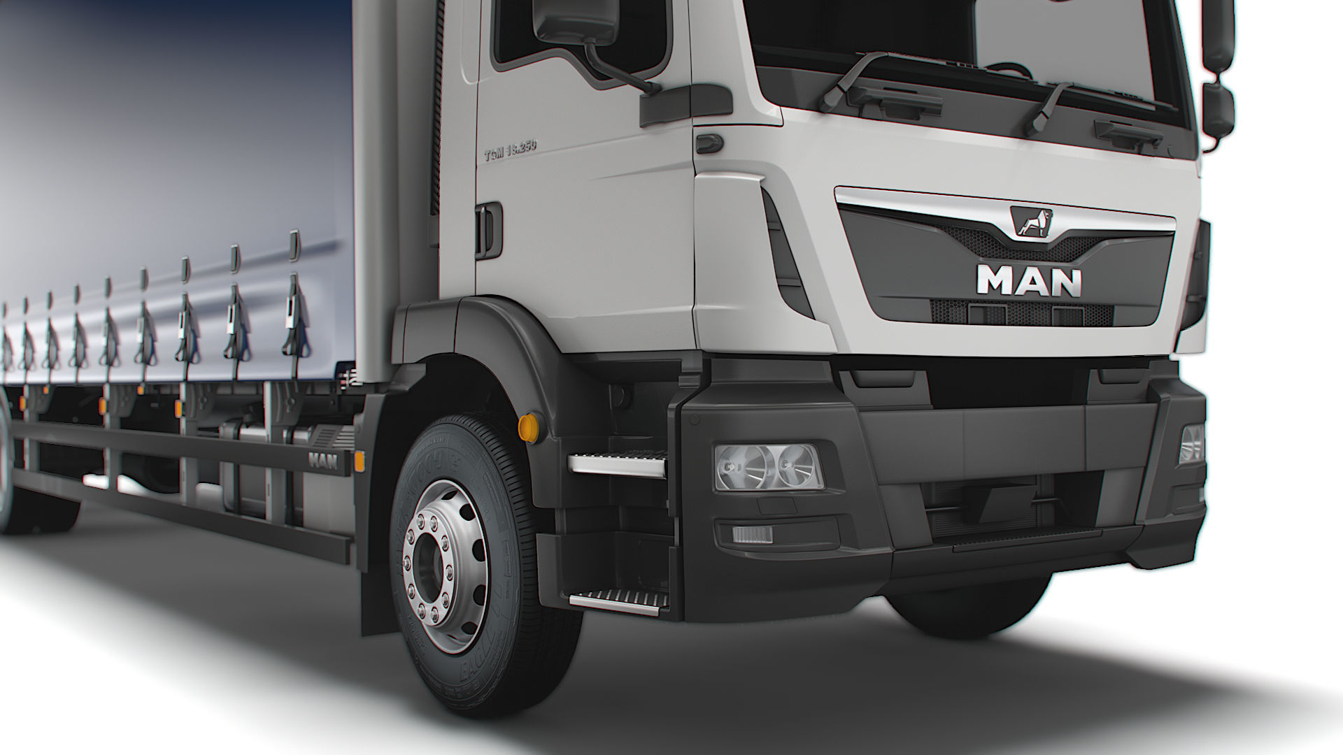 MAN TGM Curtainside 2019 3D model_2