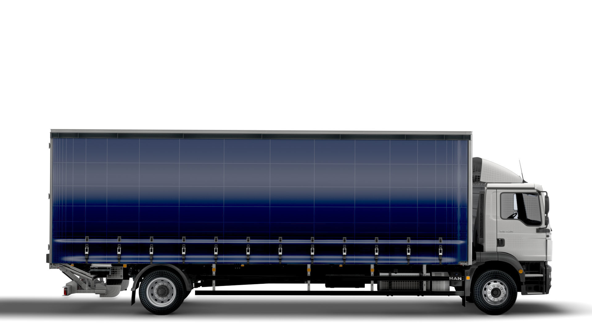 MAN TGM Curtainside 2019 3D model_4
