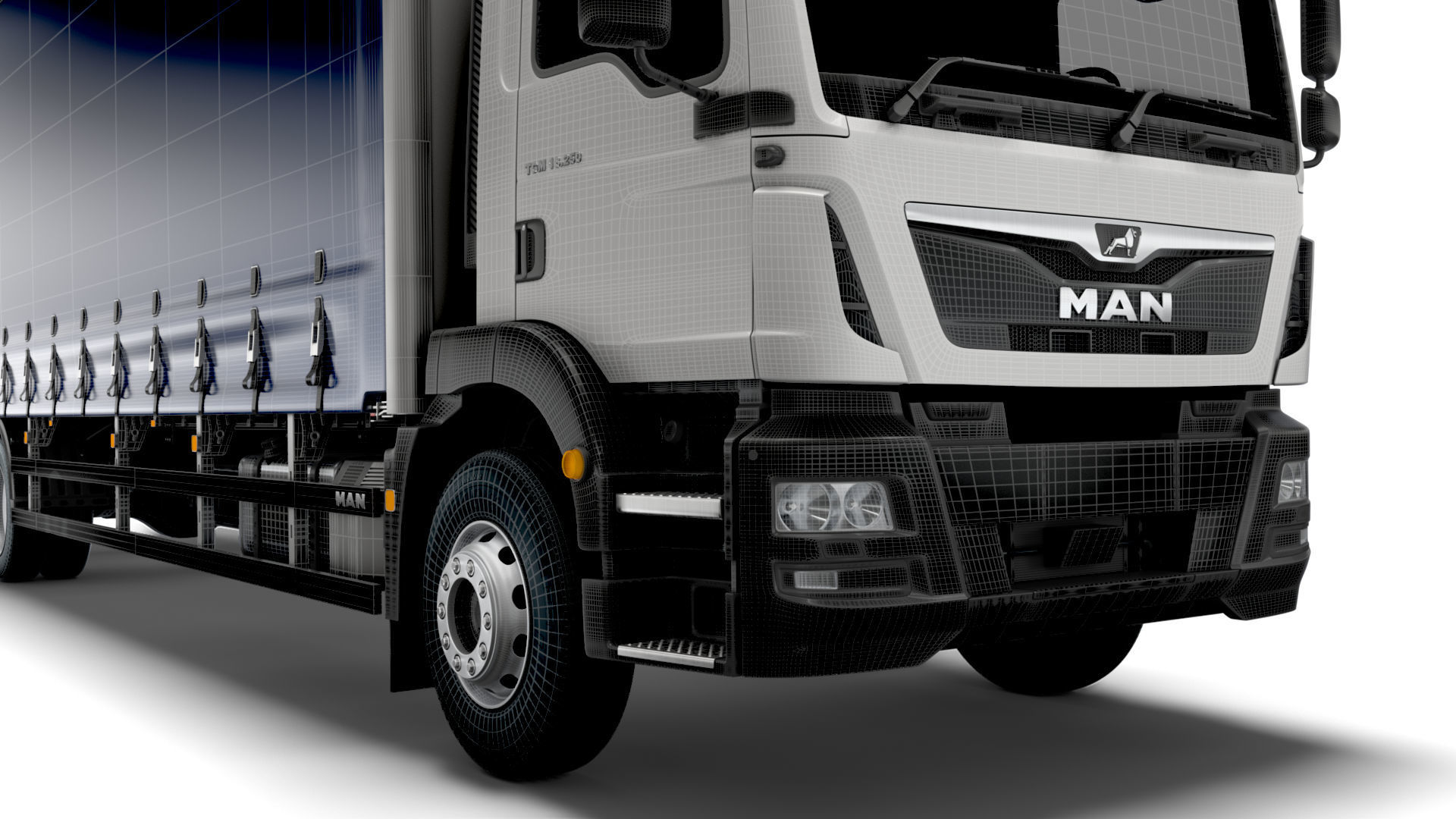 MAN TGM Curtainside 2019 3D model_7