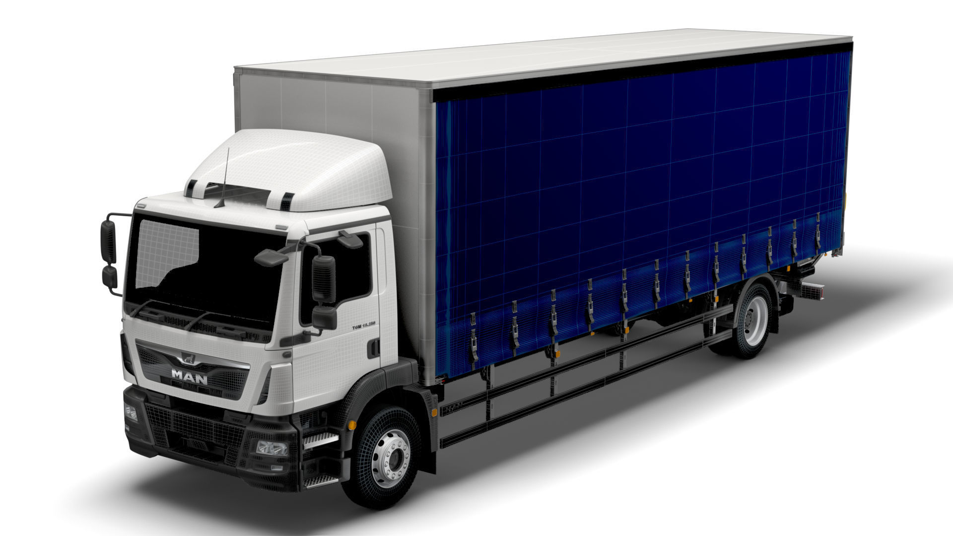 MAN TGM Curtainside 2019 3D model_20