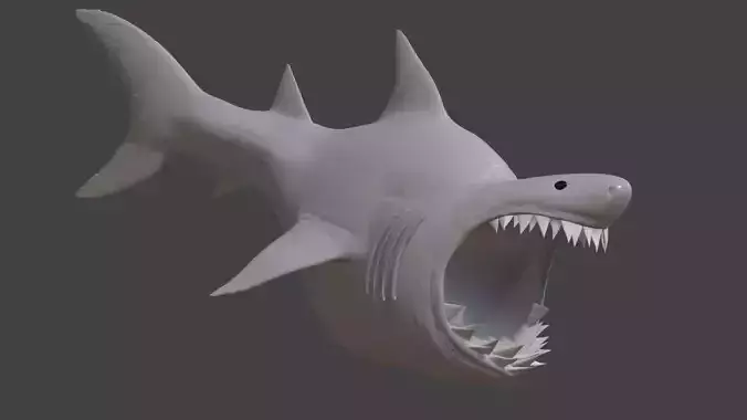 Stylised Shark Free 3D print model