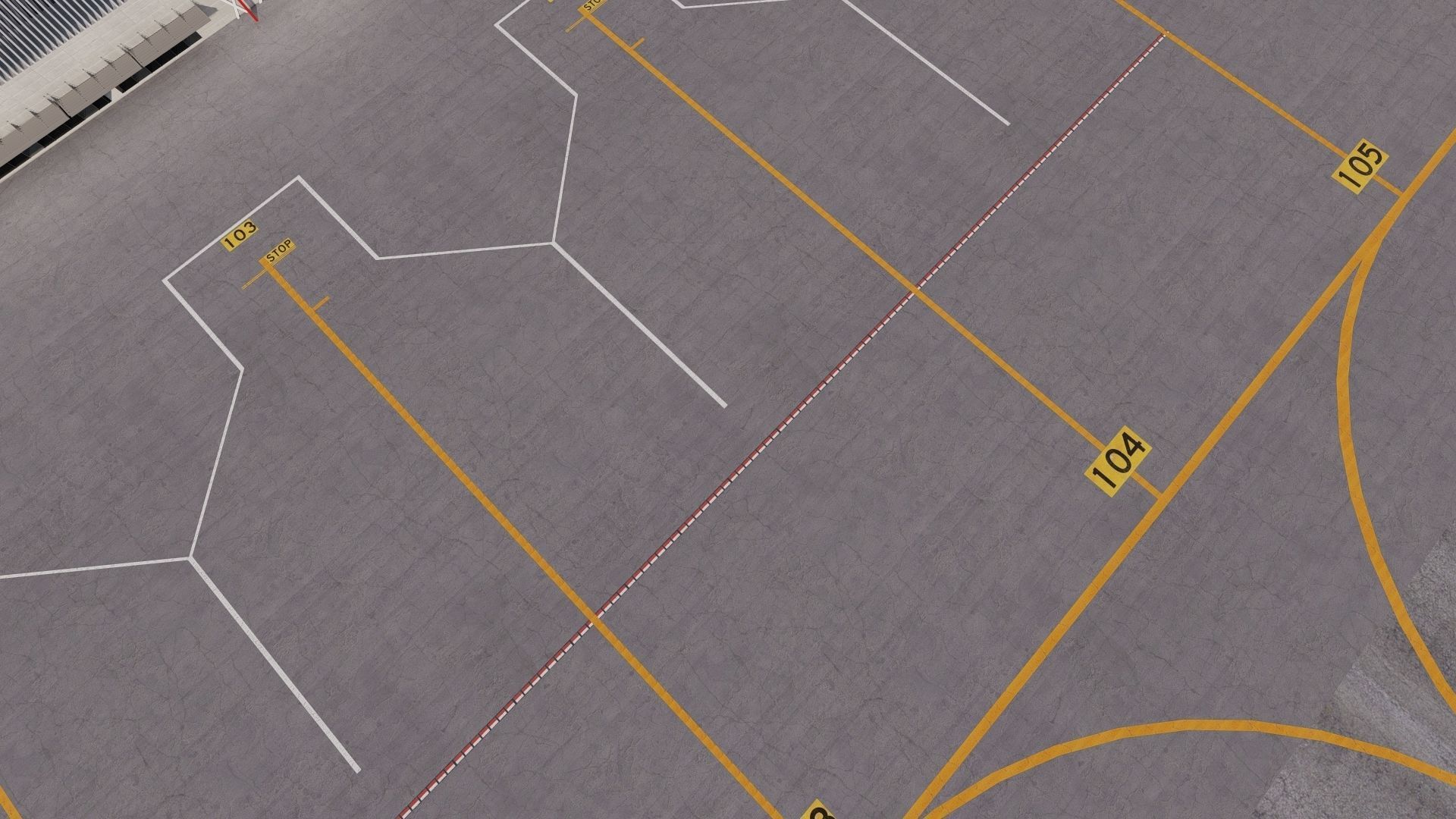 International Airport with Interior and Landscape 3D model_7