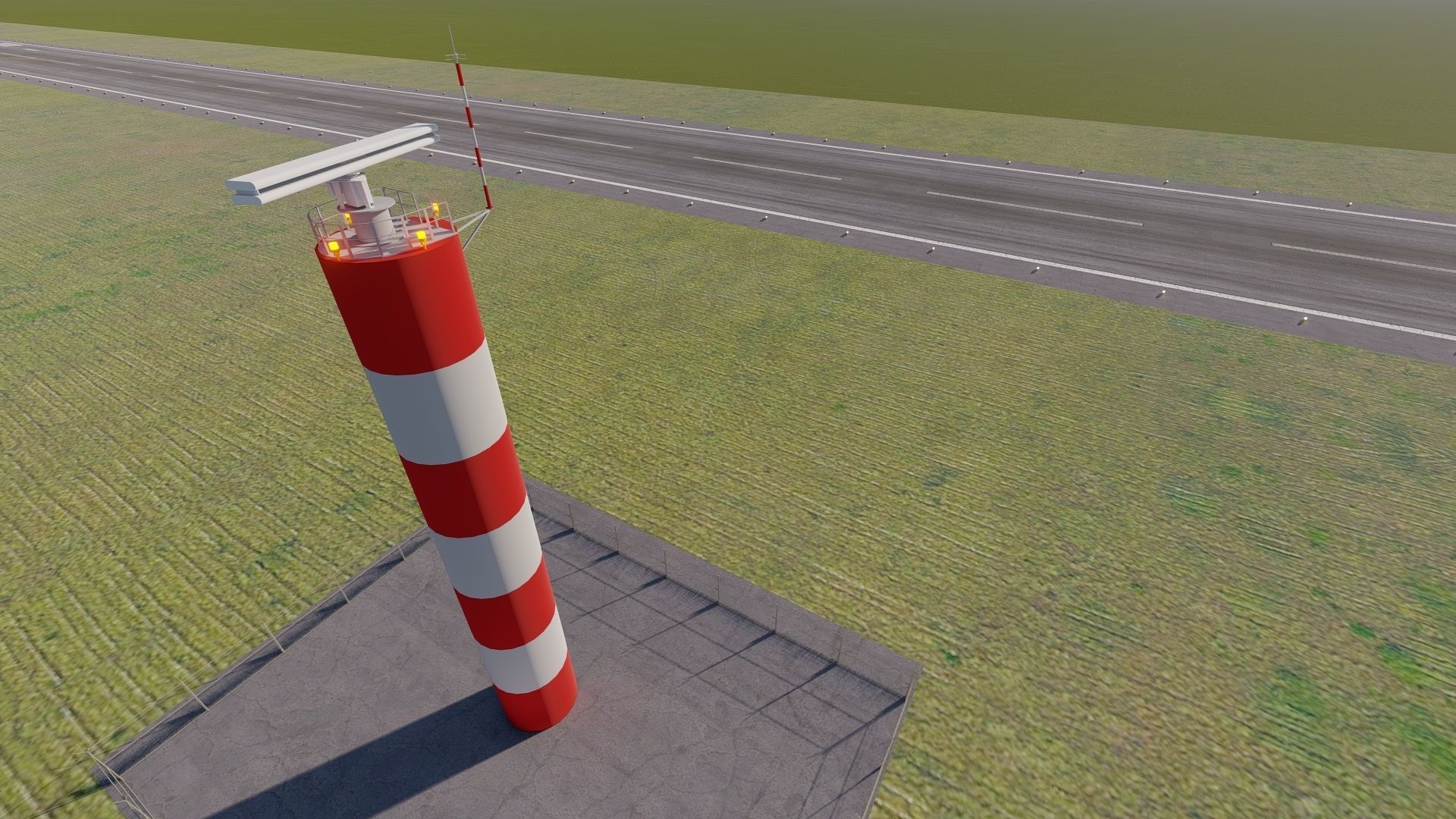 International Airport with Interior and Landscape 3D model_20