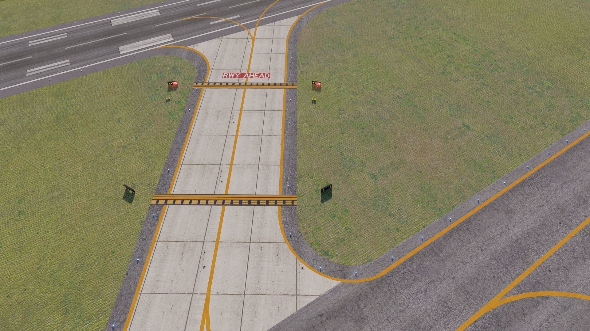 International Airport with Interior and Landscape 3D model_16