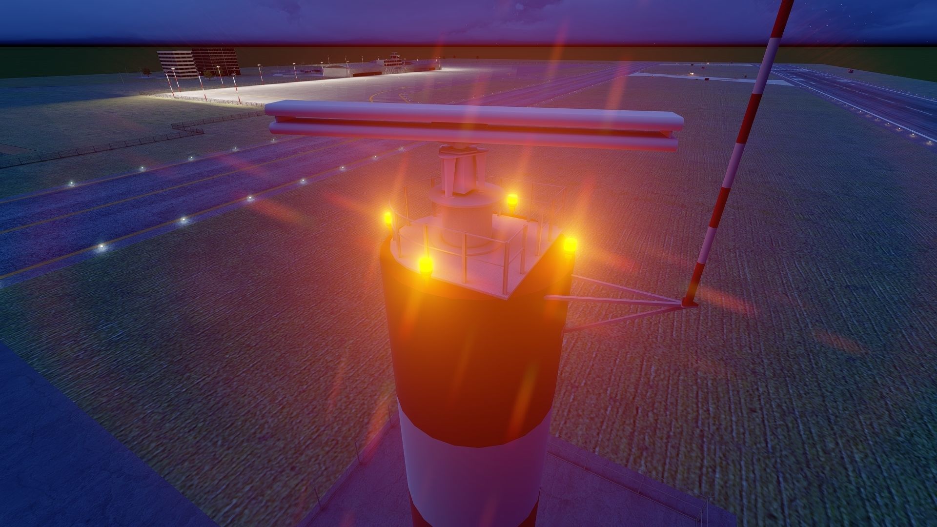 International Airport with Interior and Landscape 3D model_32