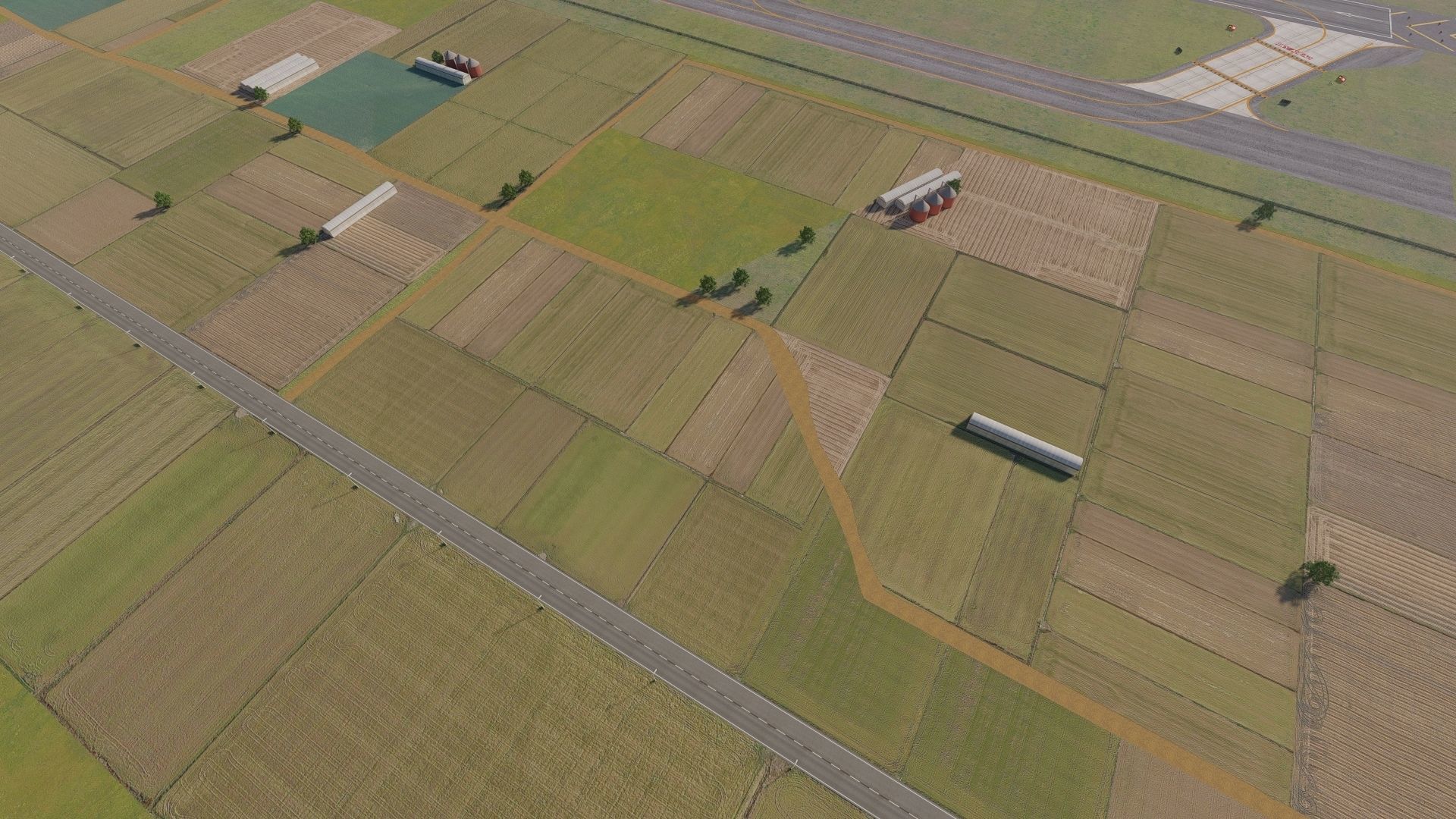 International Airport with Interior and Landscape 3D model_23