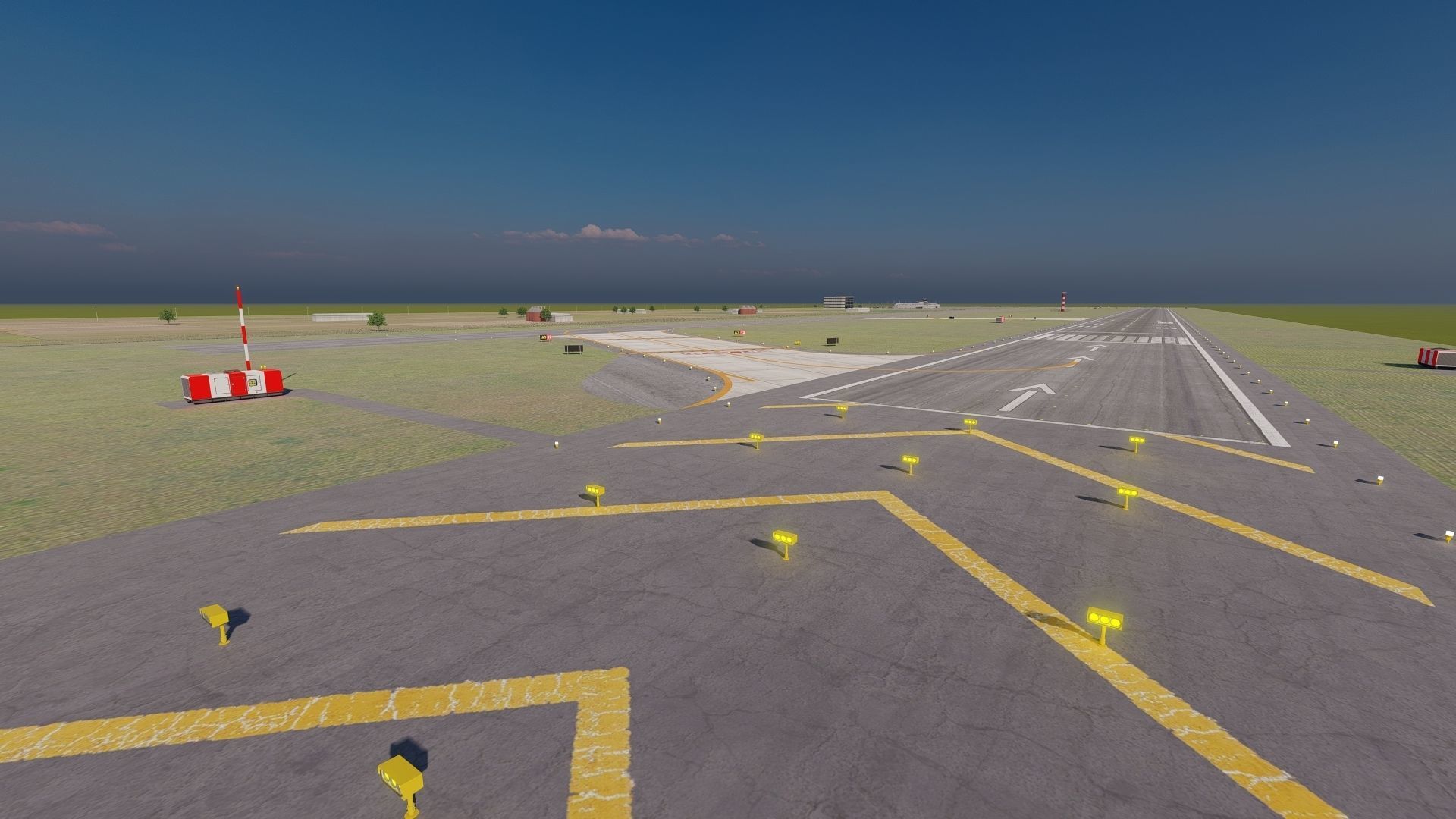 International Airport with Interior and Landscape 3D model_22