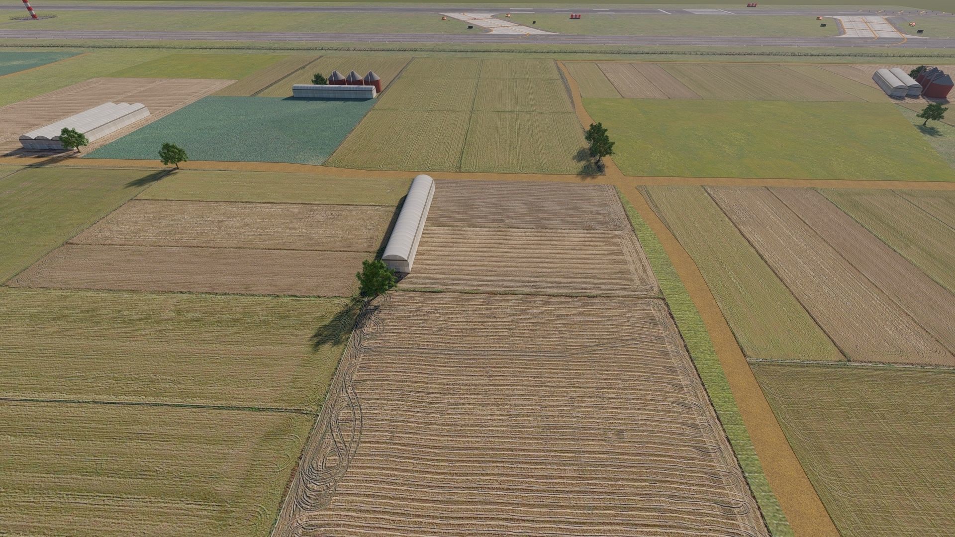 International Airport with Interior and Landscape 3D model_24