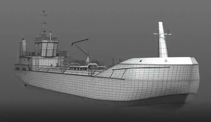 Ship - Oil Tanker 3D model