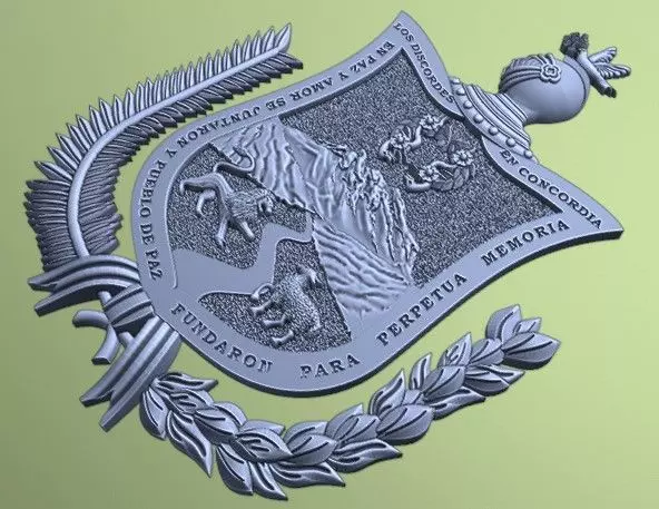 Escudo de La Paz 3D print model