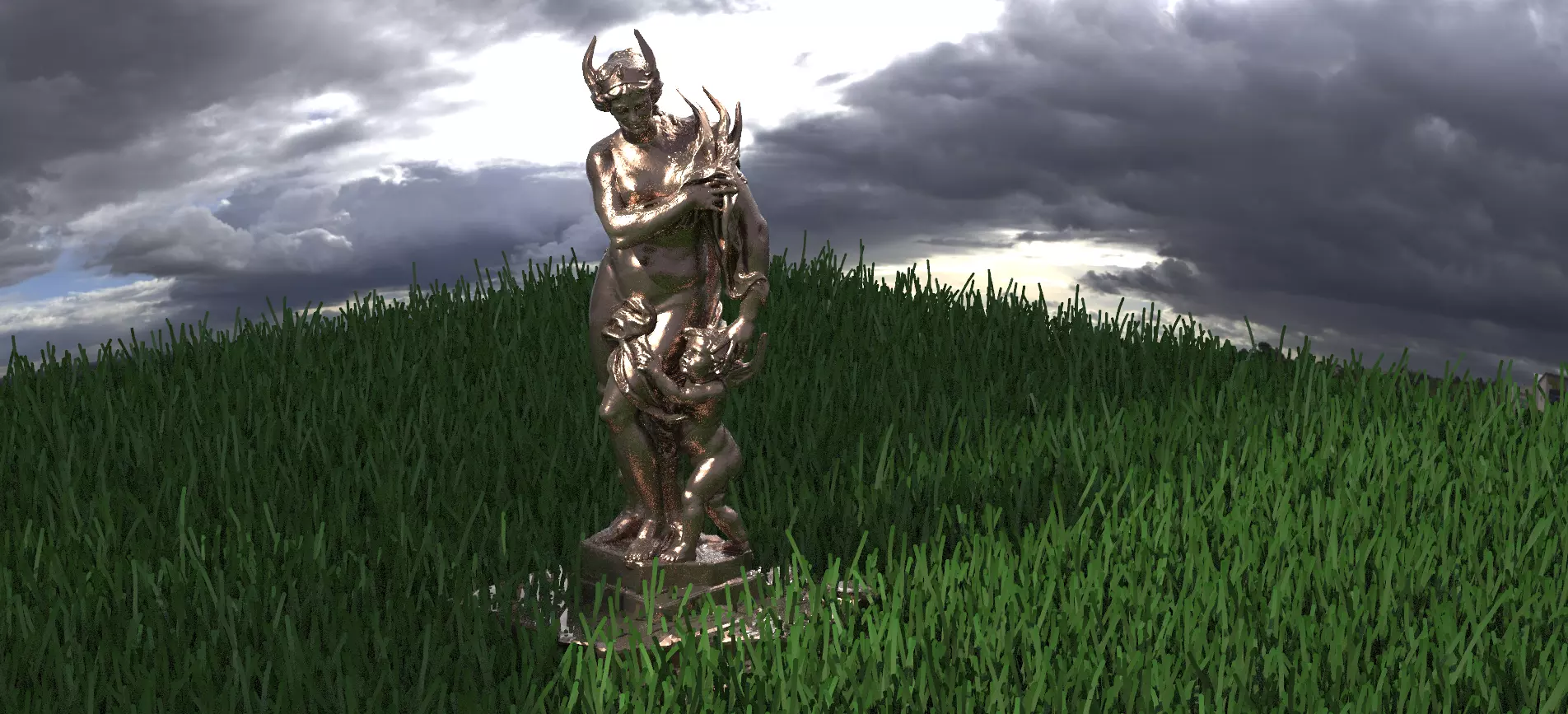 valentines Statue Love 3D model