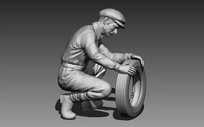 CAR MECHANIC VINTAGE 3D print model