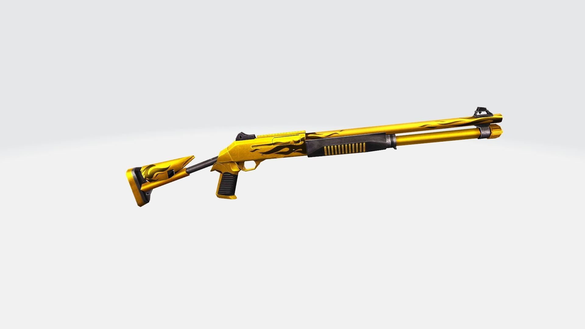 M1014 Rifle Game Weapon 22x 3D model_28