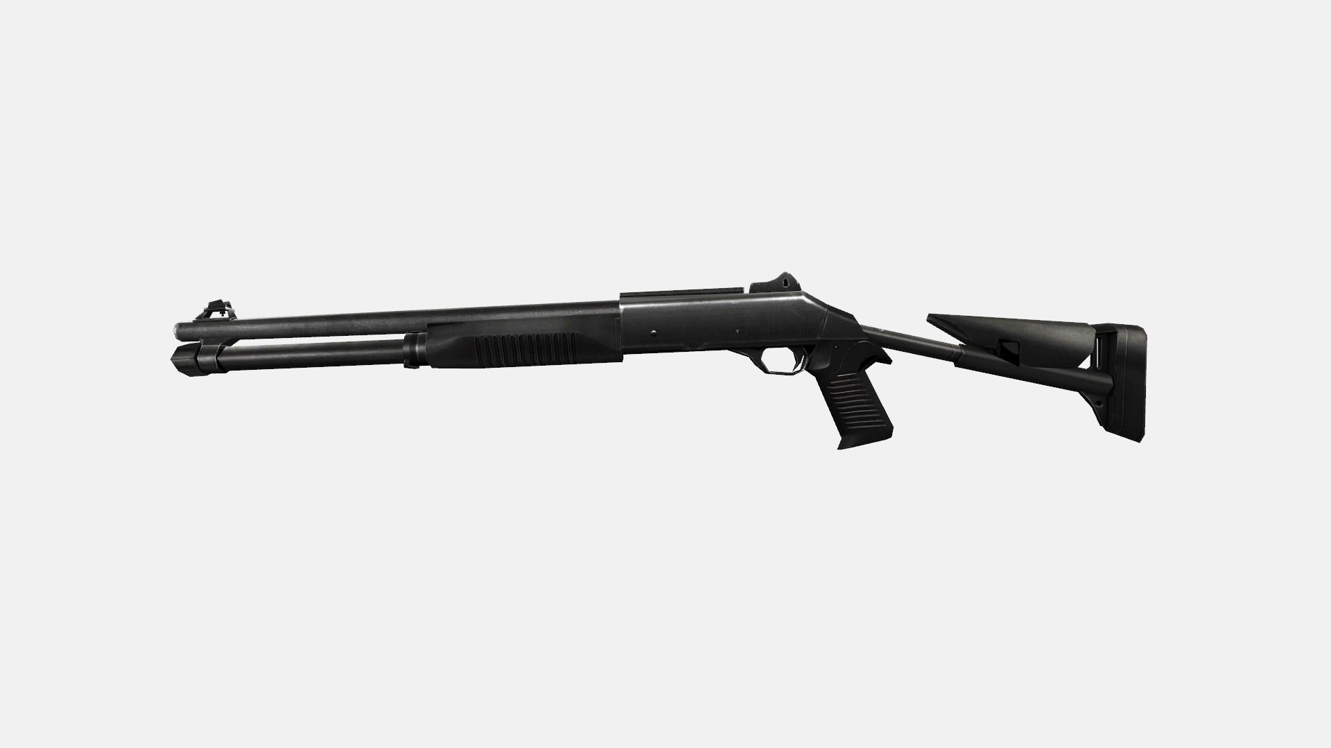 M1014 Rifle Game Weapon 22x 3D model_27