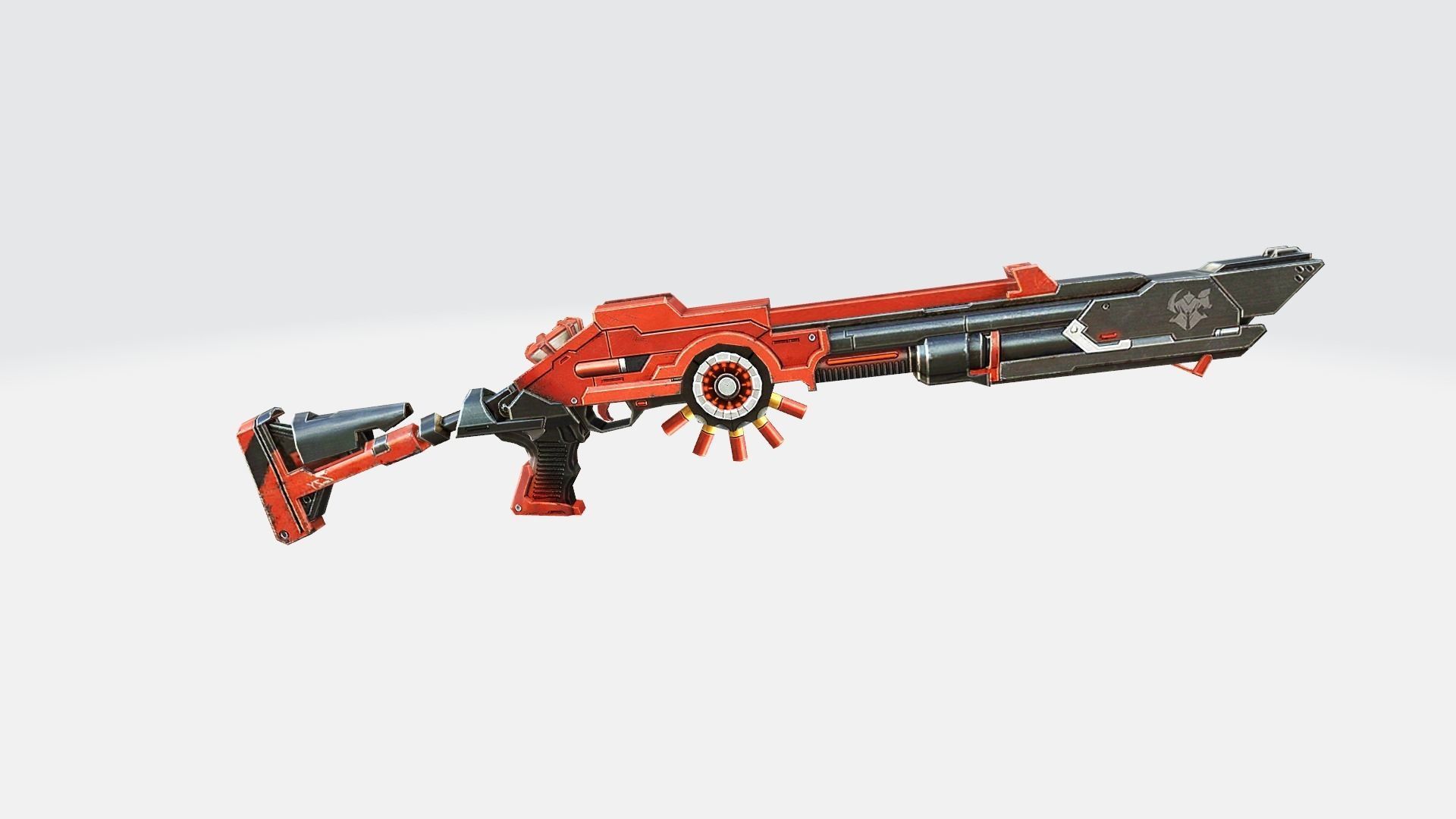 M1014 Rifle Game Weapon 22x 3D model_16