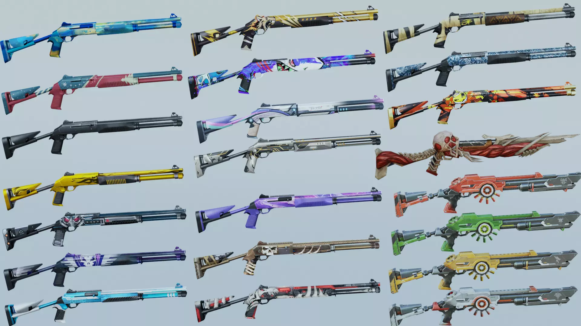 M1014 Rifle Game Weapon 22x 3D model_0