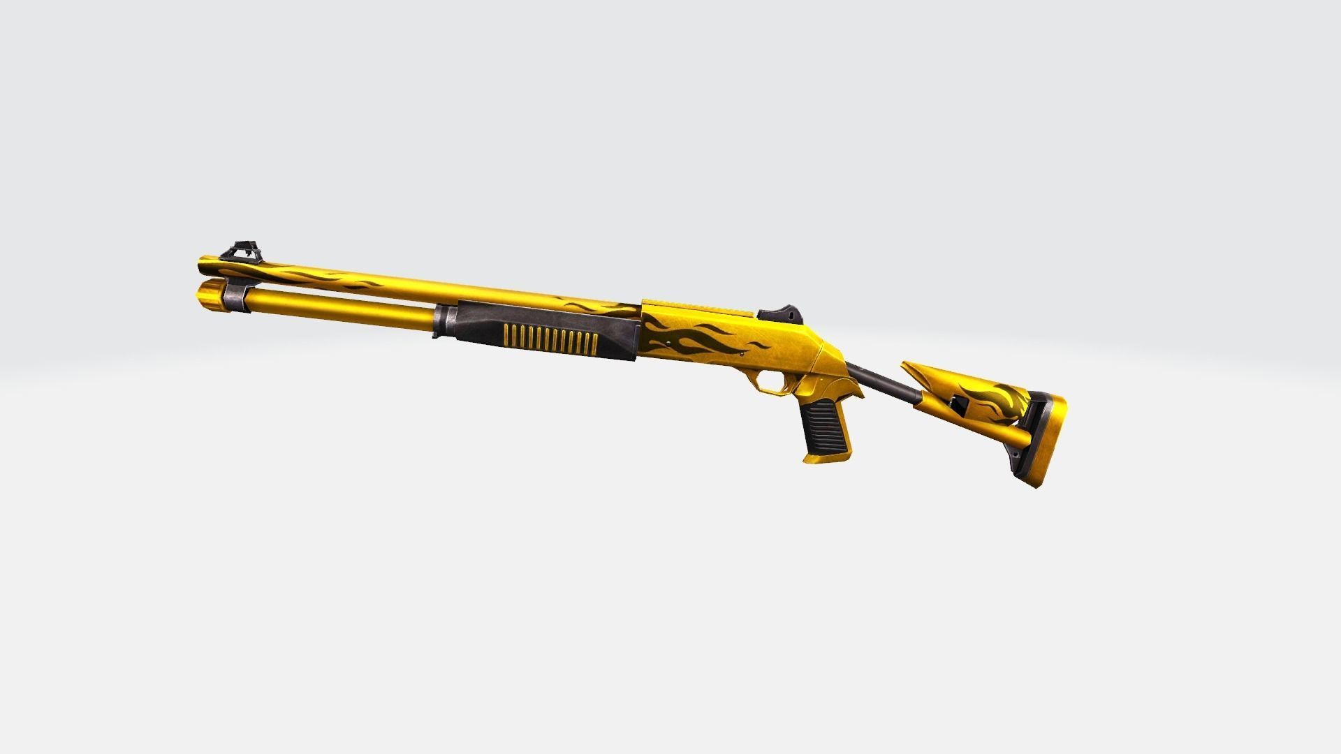 M1014 Rifle Game Weapon 22x 3D model_29