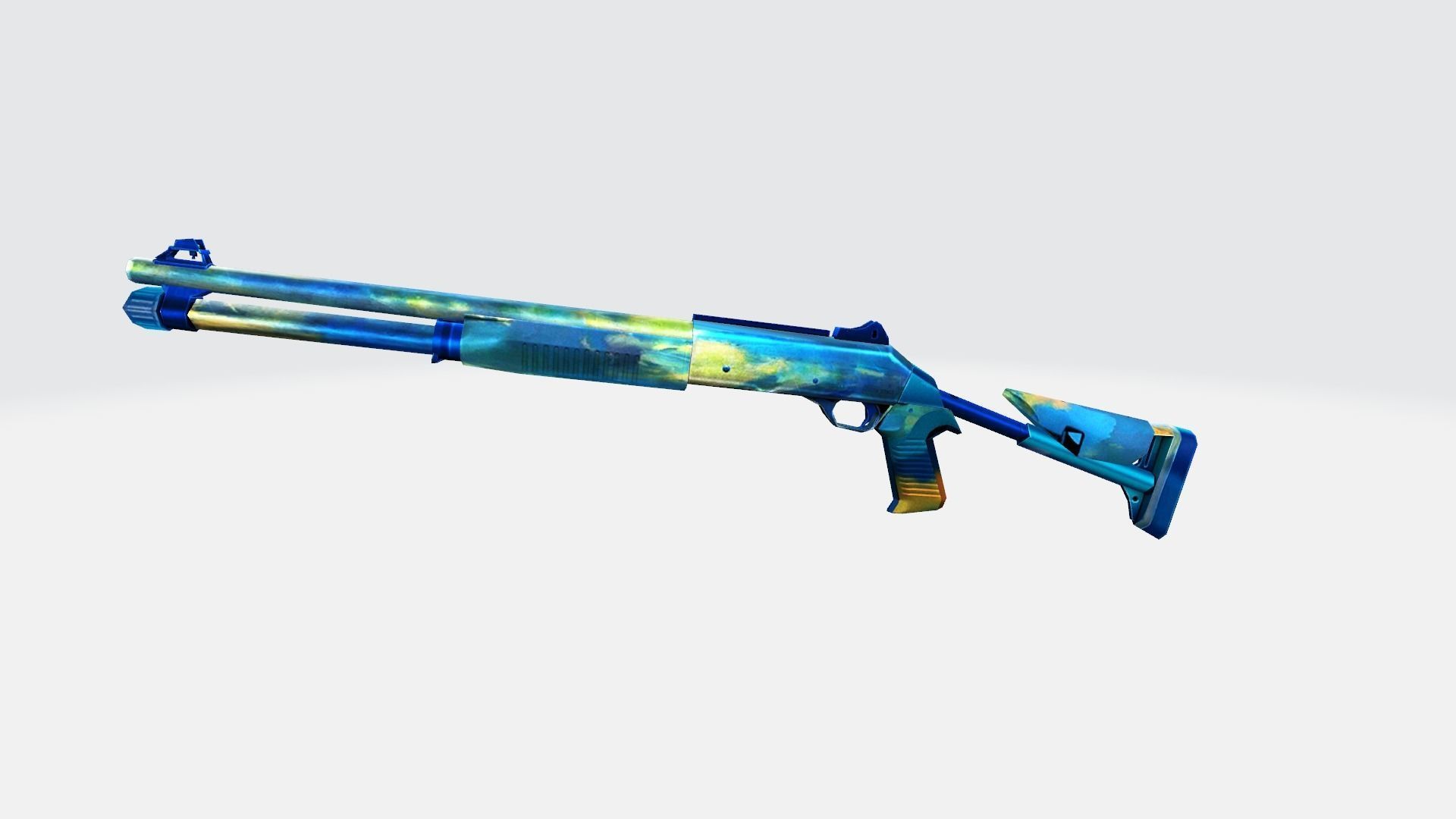 M1014 Rifle Game Weapon 22x 3D model_45