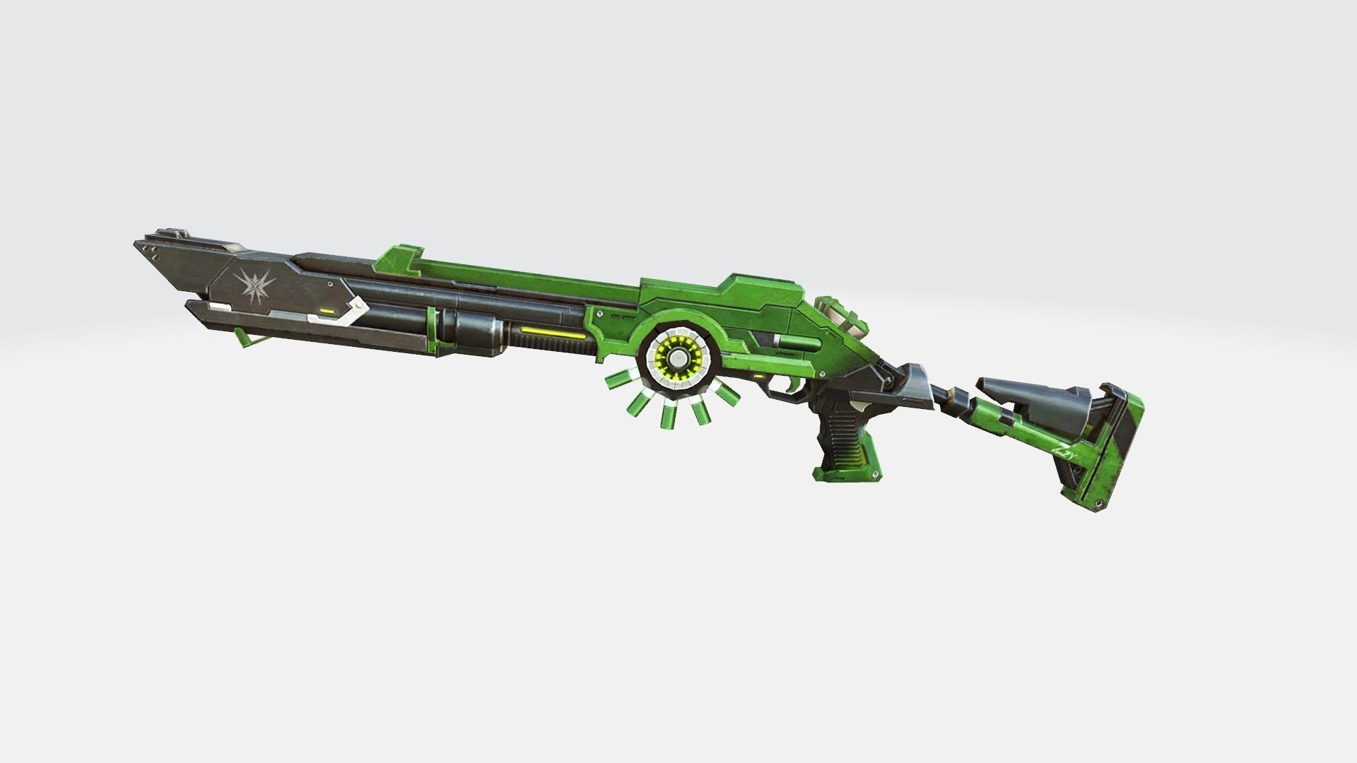 M1014 Rifle Game Weapon 22x 3D model_15