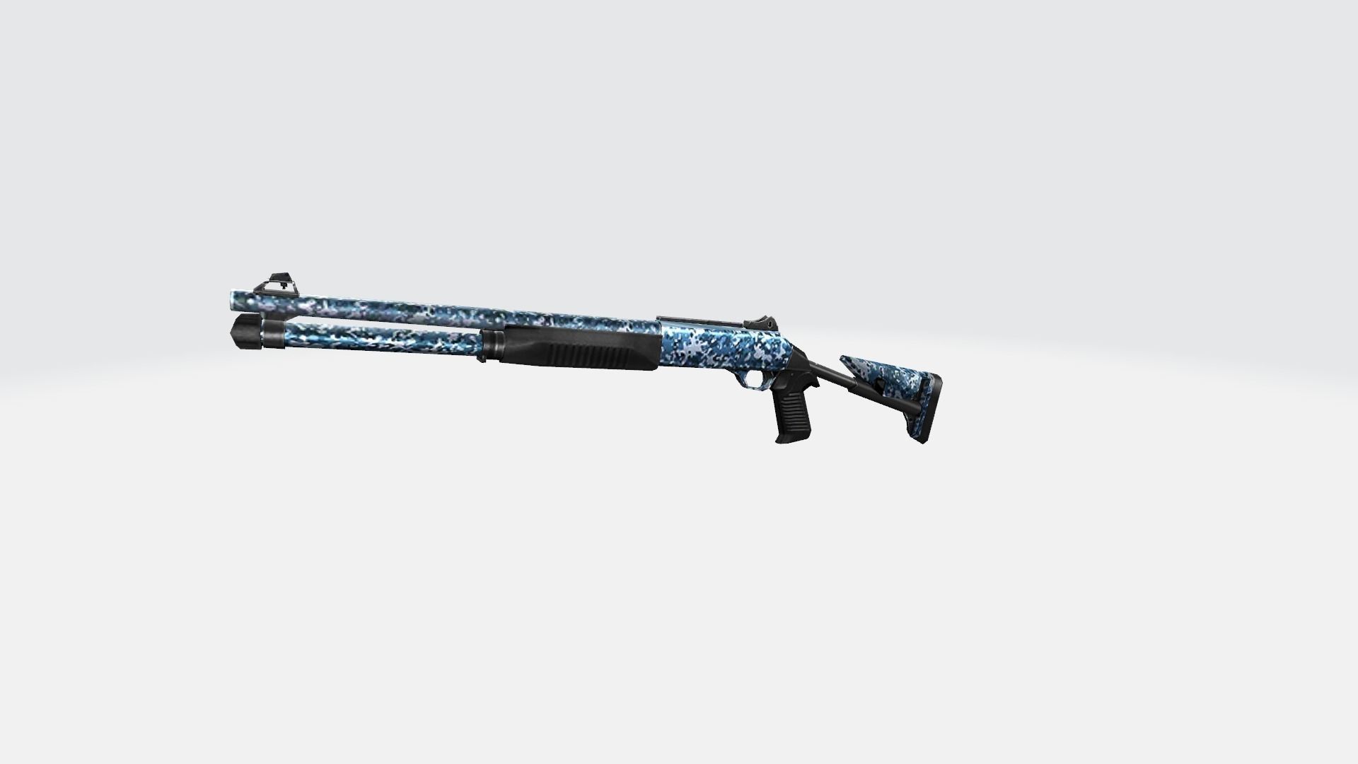 M1014 Rifle Game Weapon 22x 3D model_21