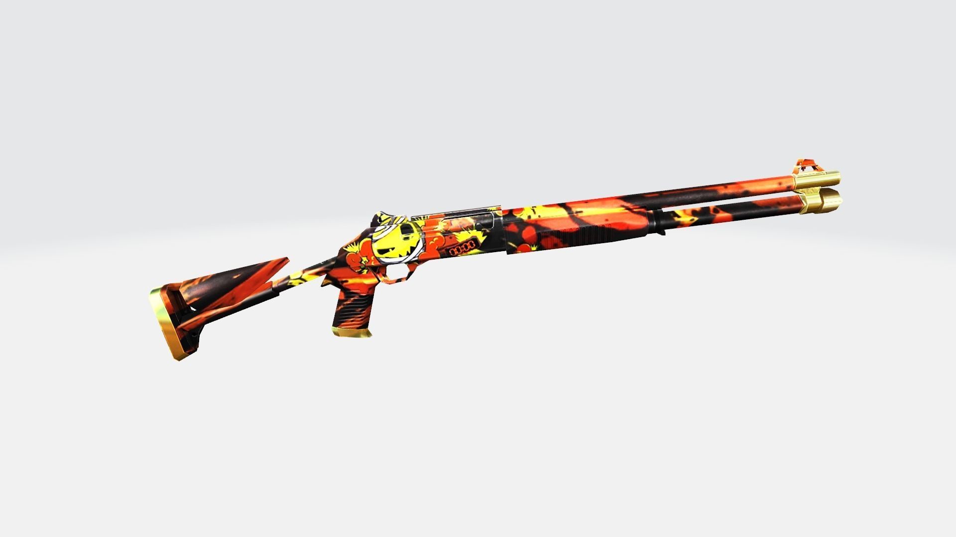 M1014 Rifle Game Weapon 22x 3D model_30