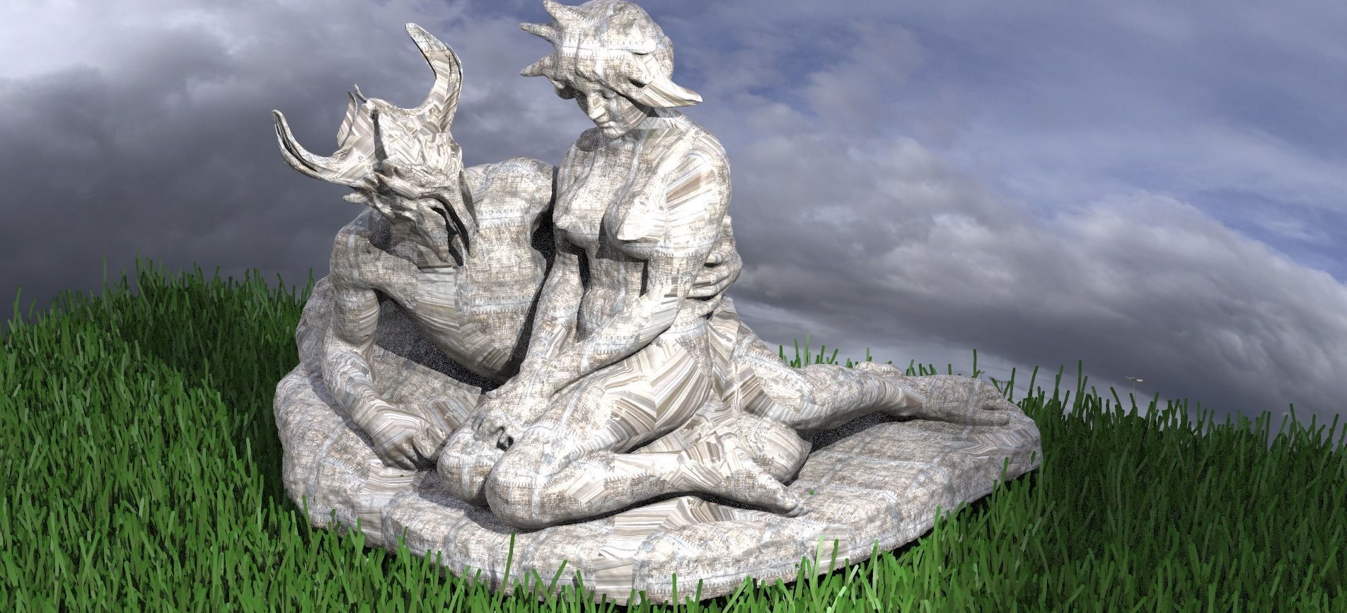 Cupid Angel for Valentines 3 3D model_1