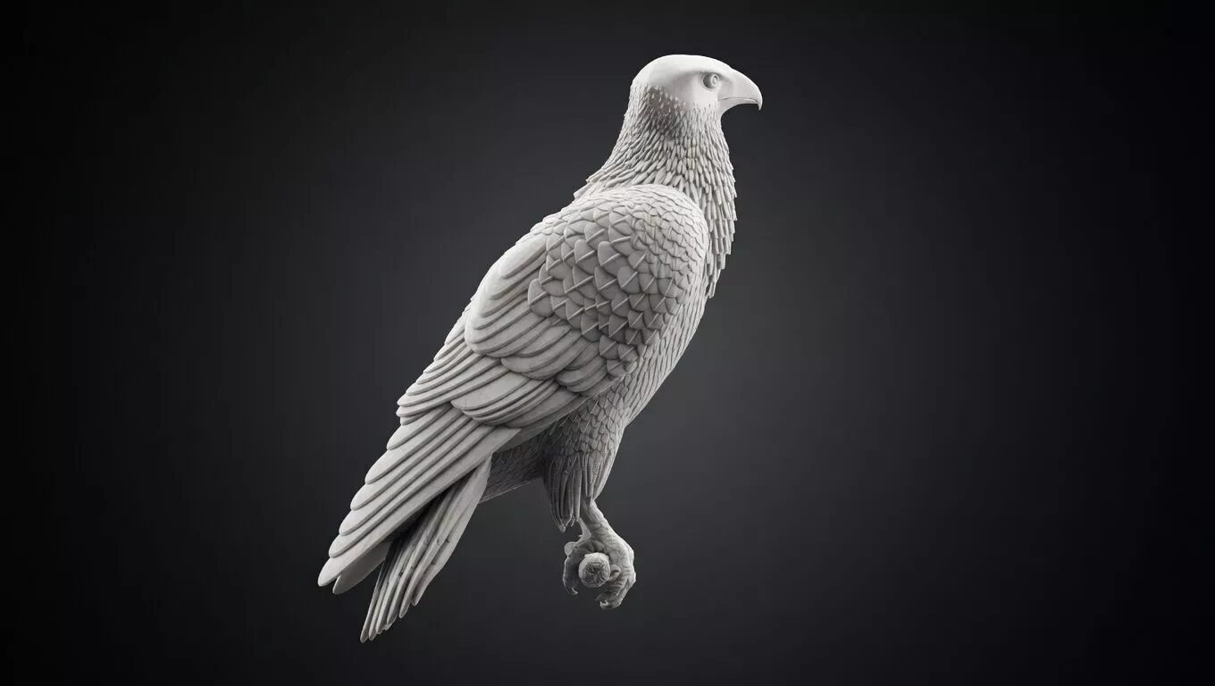 hawk bird 3D print model