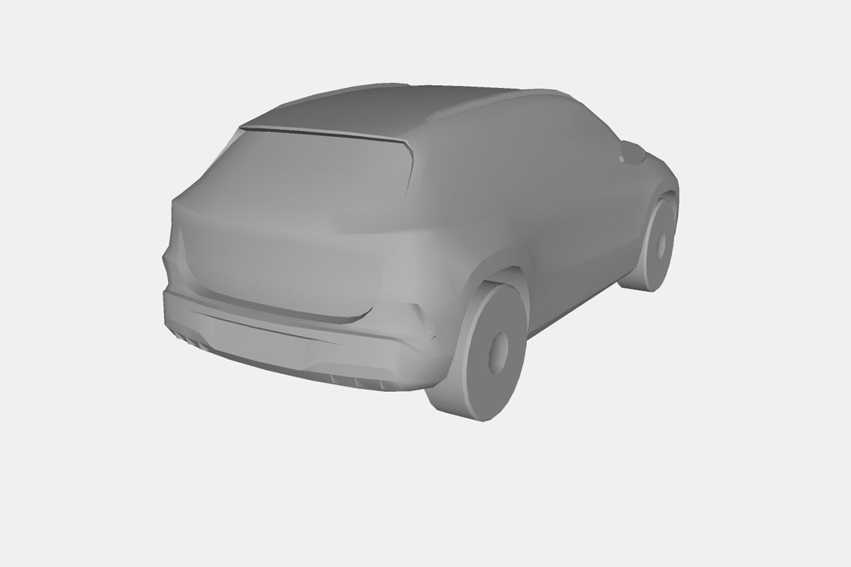 Mercedes-Benz EQA 2022 Low-poly 3D model_21