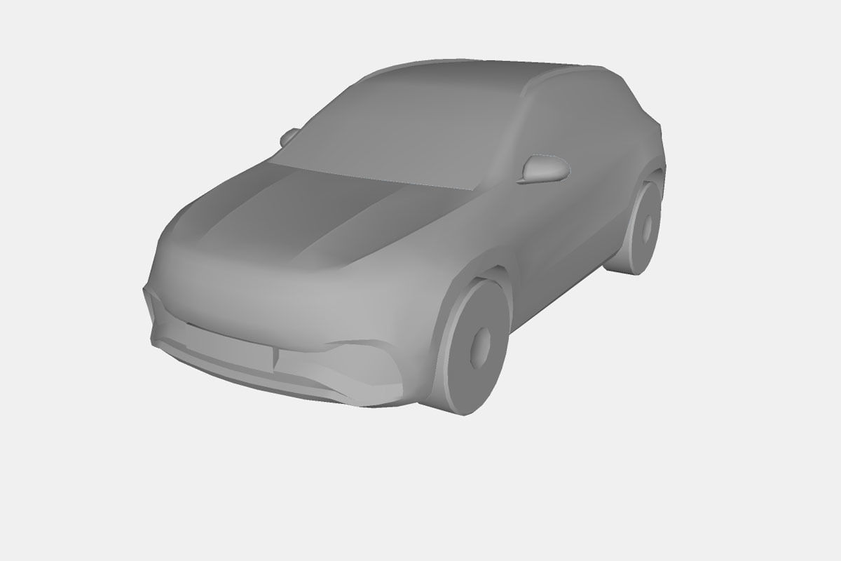 Mercedes-Benz EQA 2022 Low-poly 3D model_20