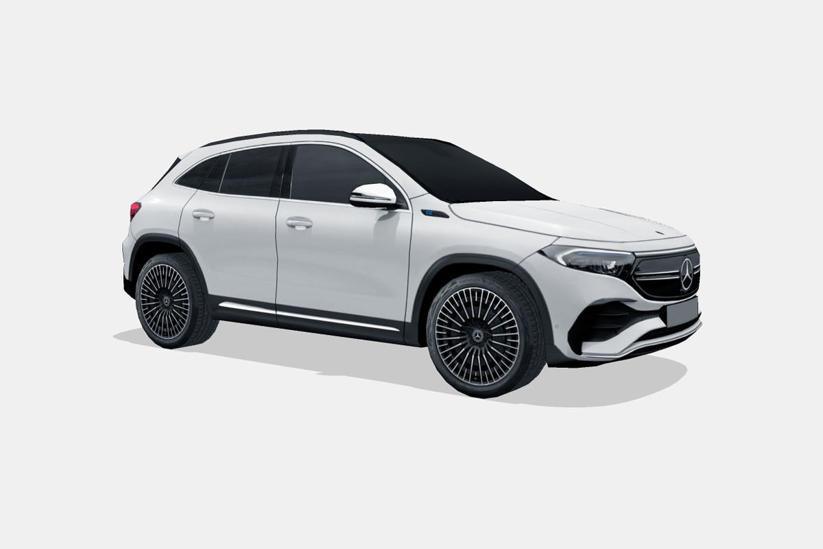 Mercedes-Benz EQA 2022 Low-poly 3D model_15