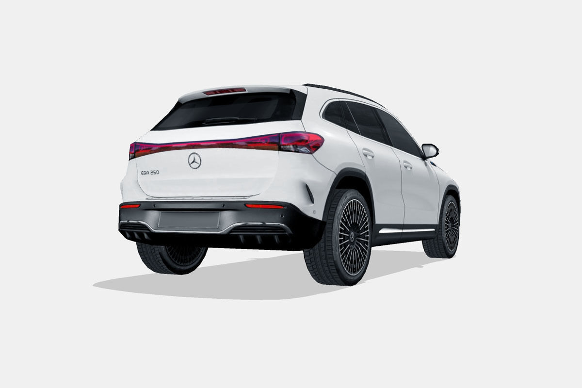 Mercedes-Benz EQA 2022 Low-poly 3D model_11