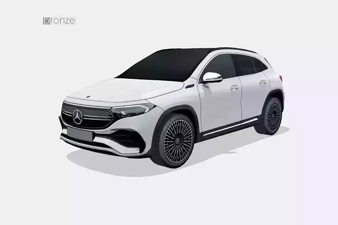 Mercedes-Benz EQA 2022 Low-poly 3D model