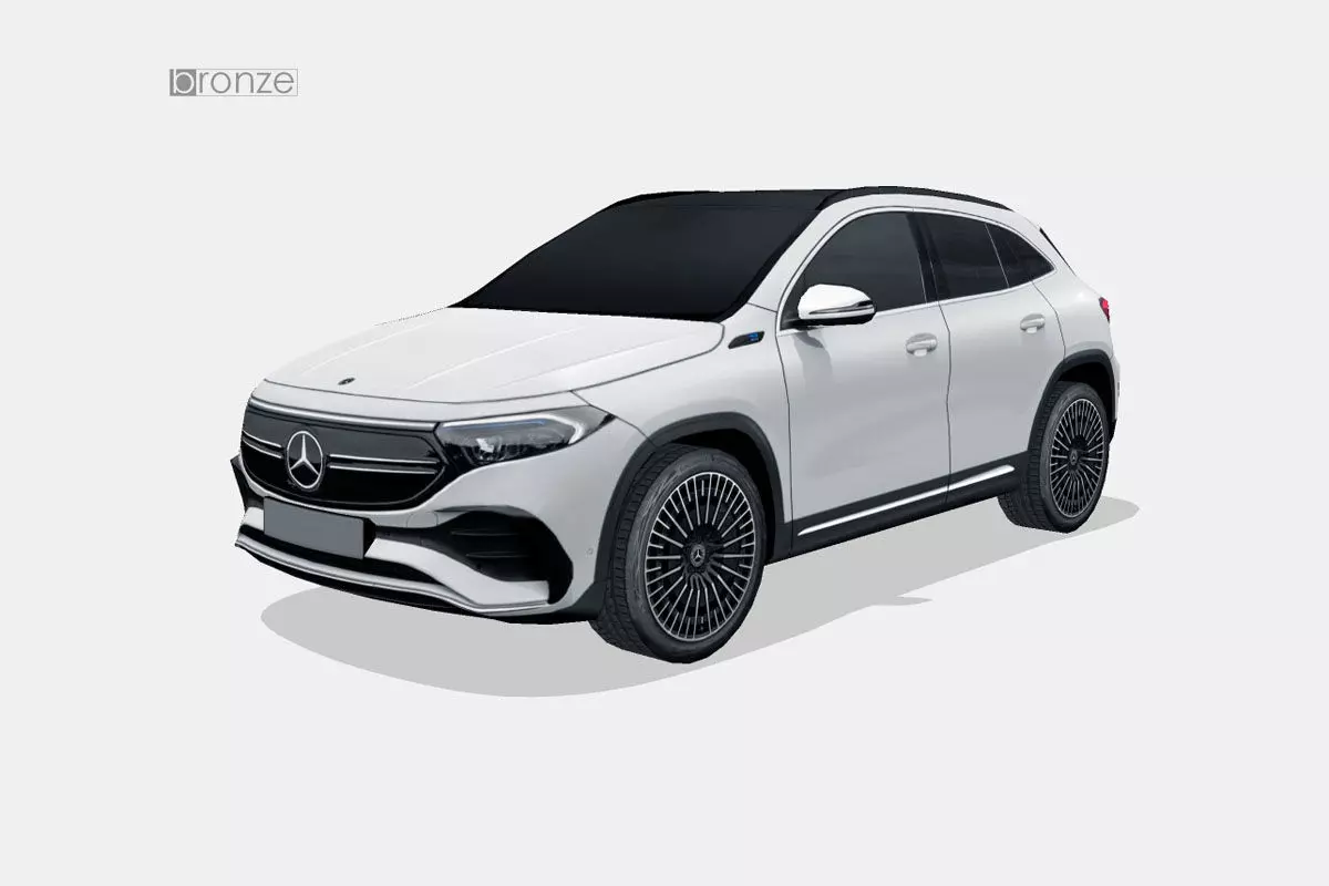 Mercedes-Benz EQA 2022 Low-poly 3D model_0