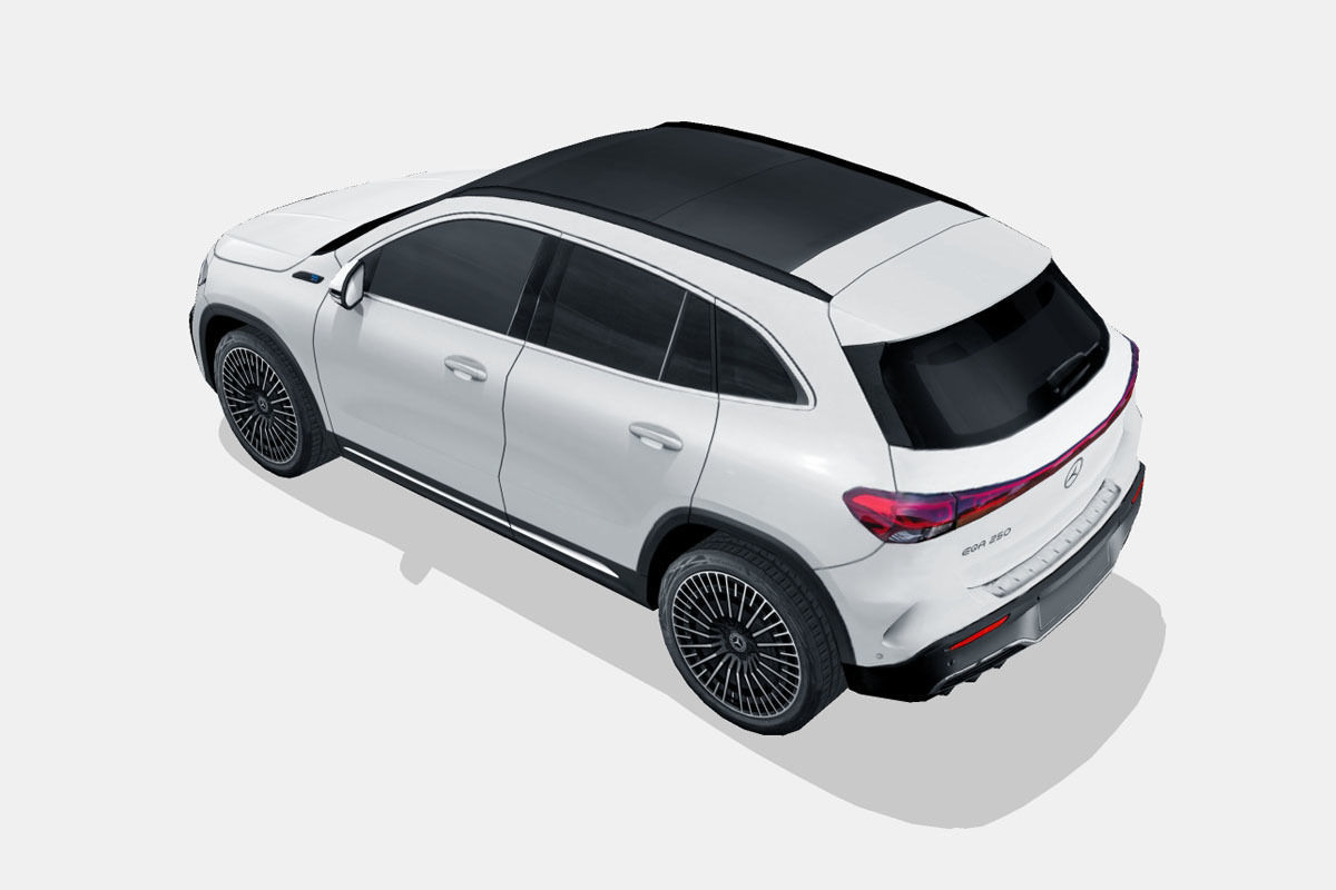 Mercedes-Benz EQA 2022 Low-poly 3D model_7